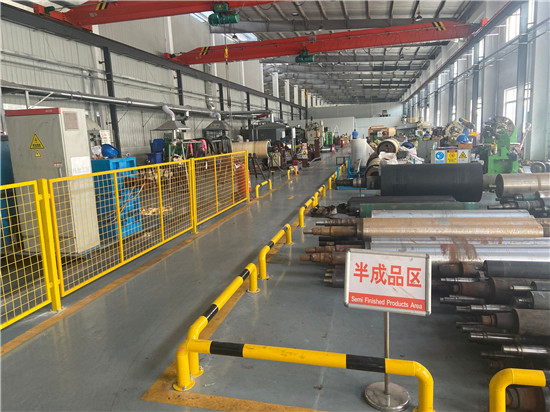 Side view of the company's production workshop